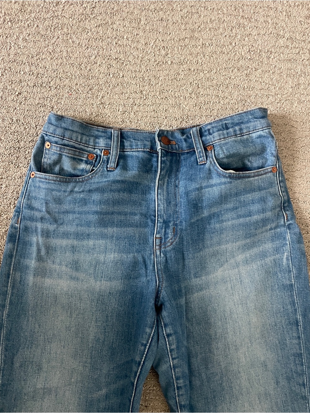 Madewell Women's Light Blue Cropped Jeans